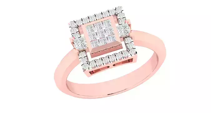 Women ring 3dm stl render detail 3D print model