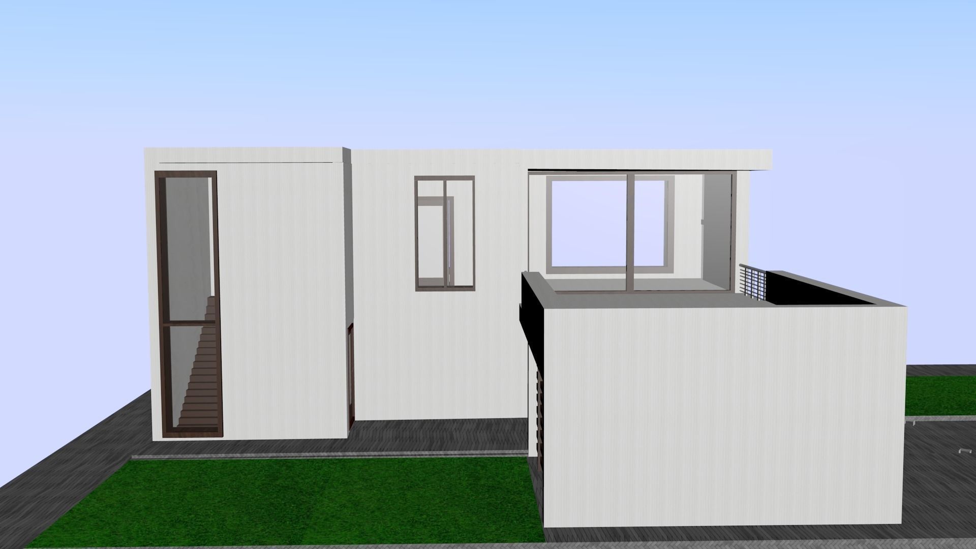 high-tech house 3D model_5