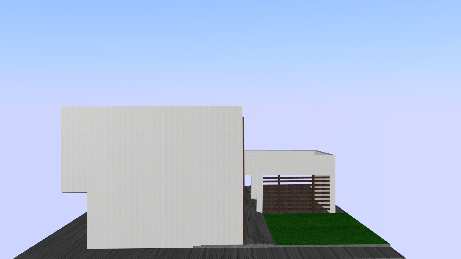 high-tech house 3D model_1