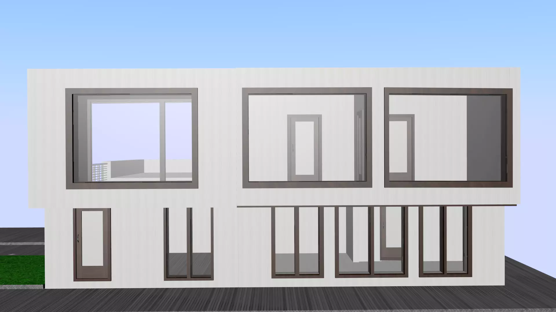 high-tech house 3D model_0