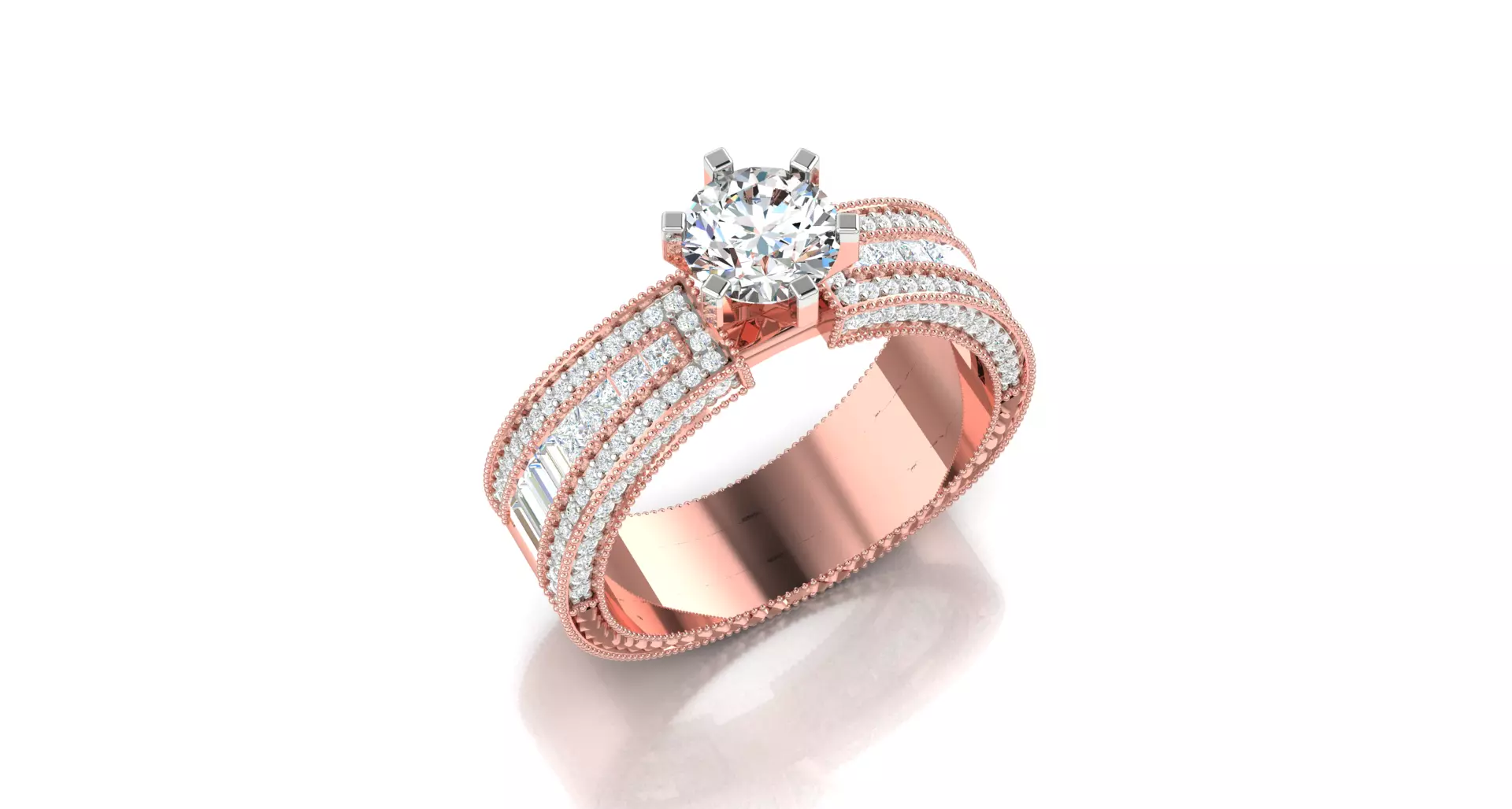 Women ring 3dm stl render detail 3D print model 3D print model_0