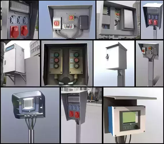 Control Panel 3D Model Collection