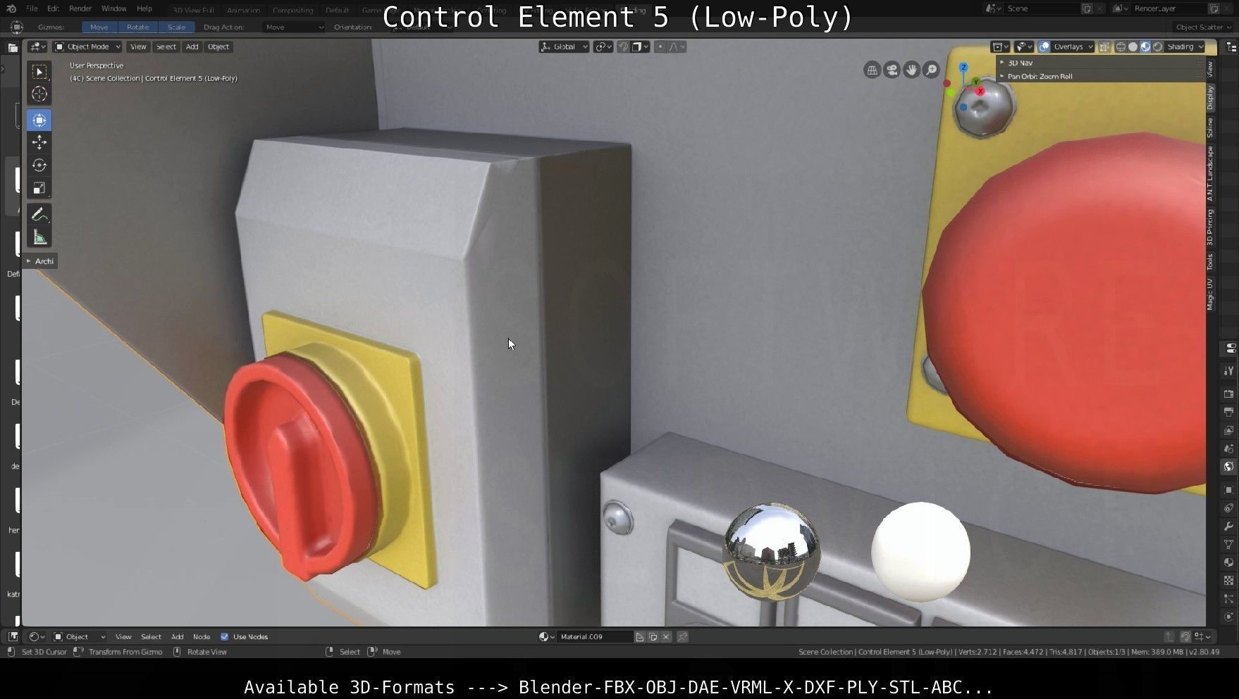 Control Panel 3D Model Collection_58