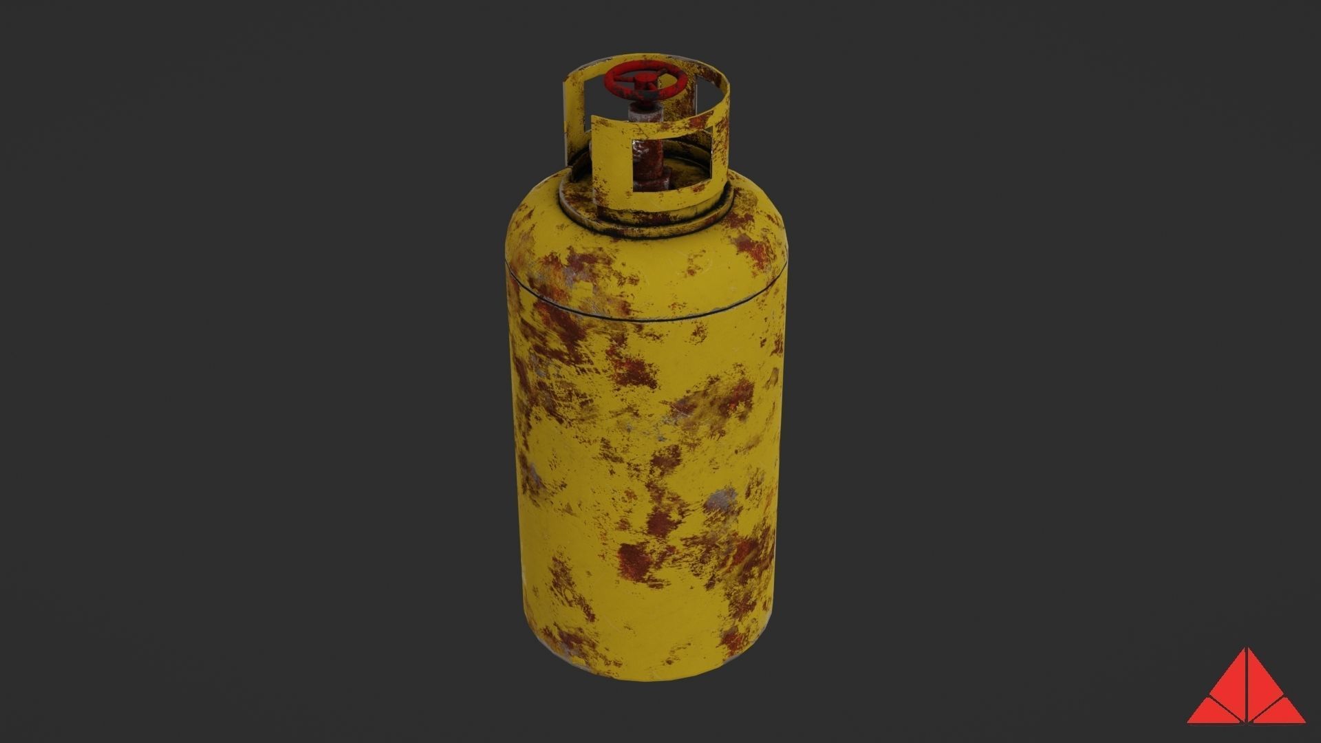 Gas tank Low-poly 3D model_18