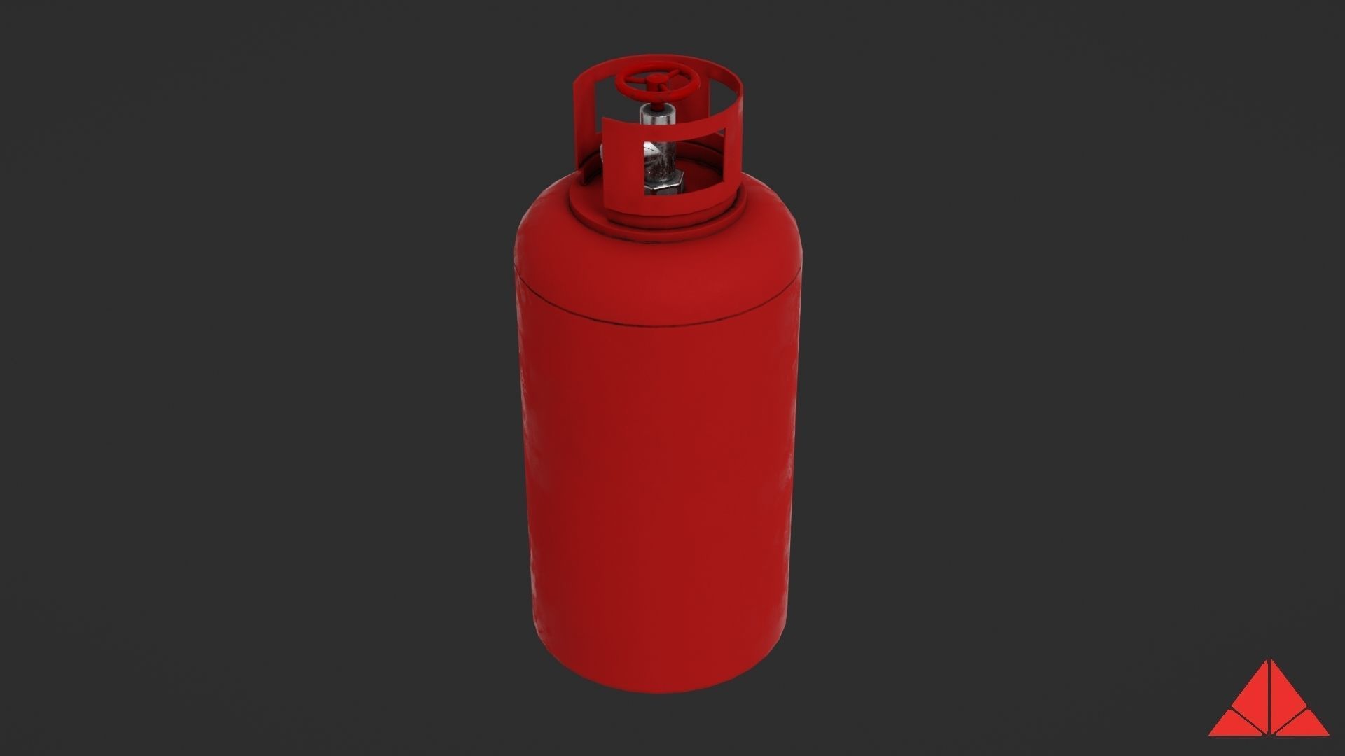Gas tank Low-poly 3D model_18