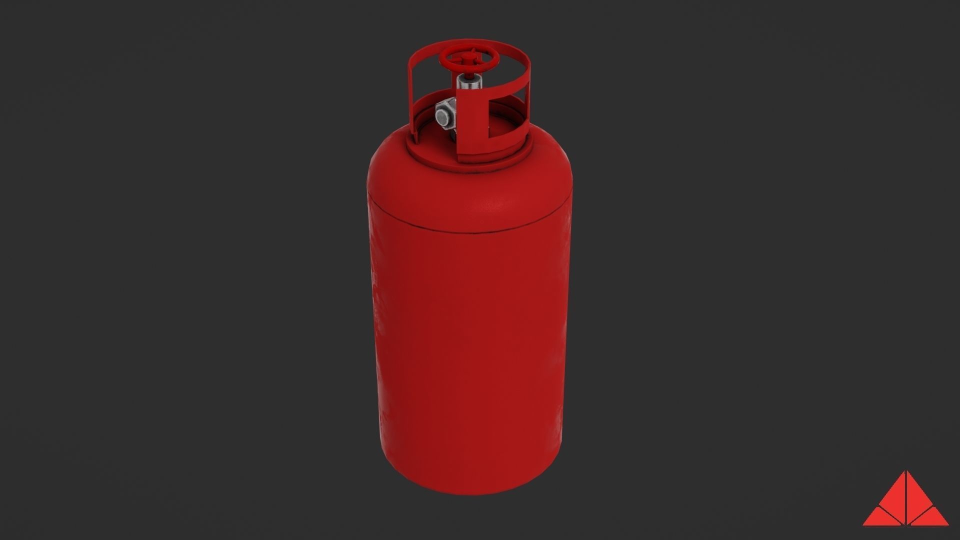 Gas tank Low-poly 3D model_20