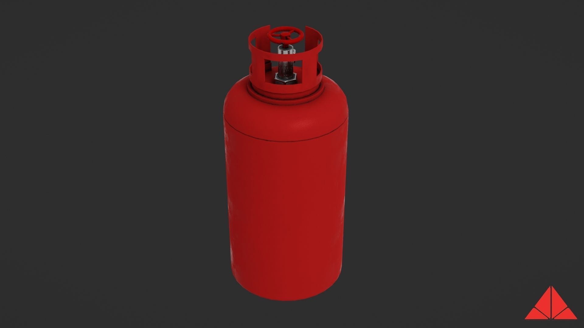 Gas tank Low-poly 3D model_13