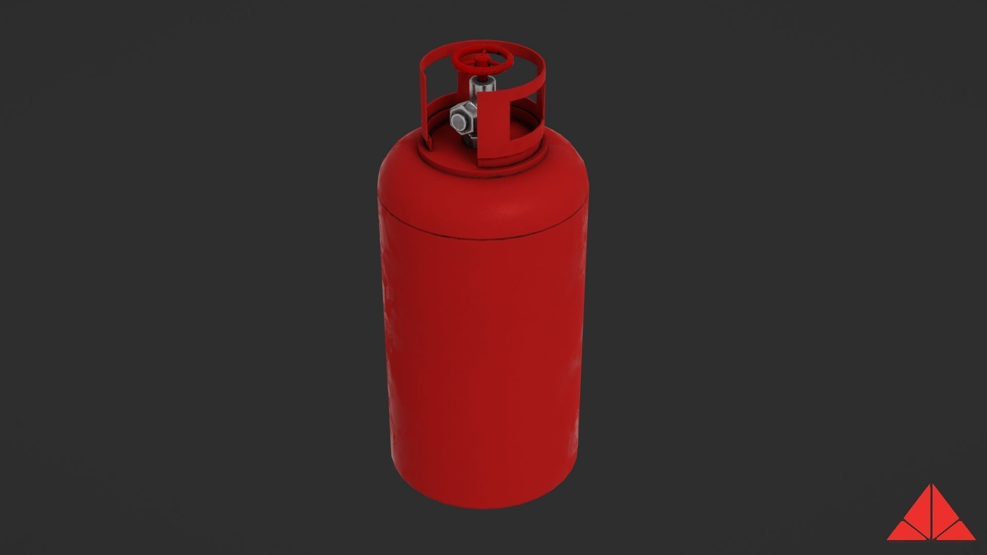 Gas tank Low-poly 3D model_21