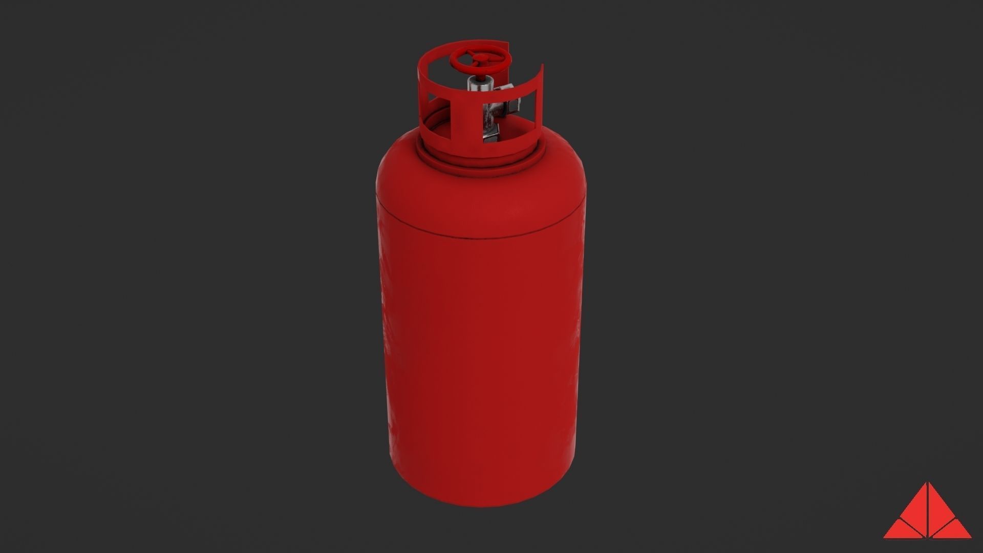 Gas tank Low-poly 3D model_11