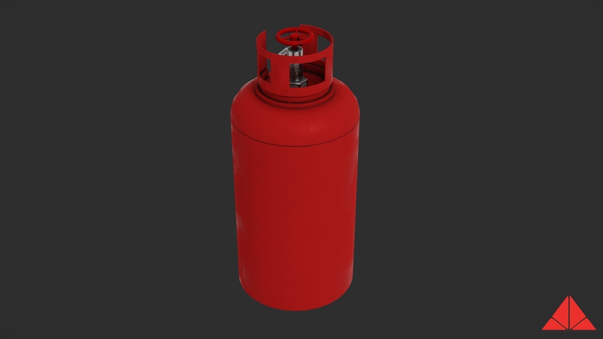 Gas tank Low-poly 3D model_14