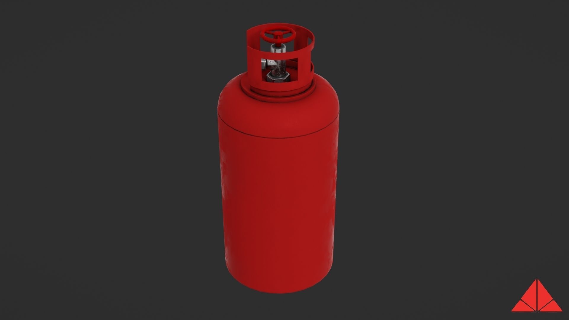 Gas tank Low-poly 3D model_17