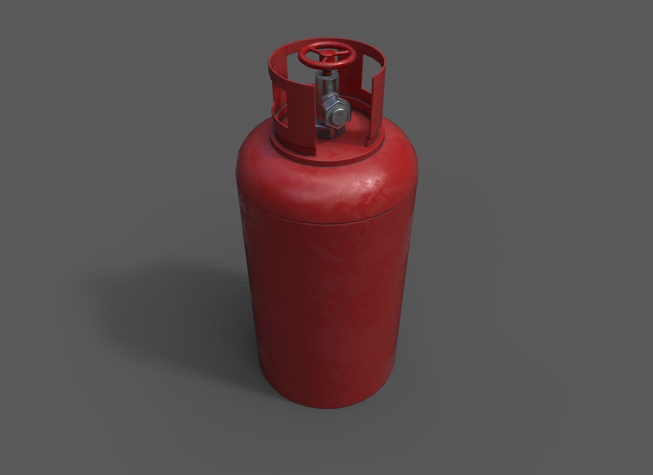 Gas tank Low-poly 3D model_1