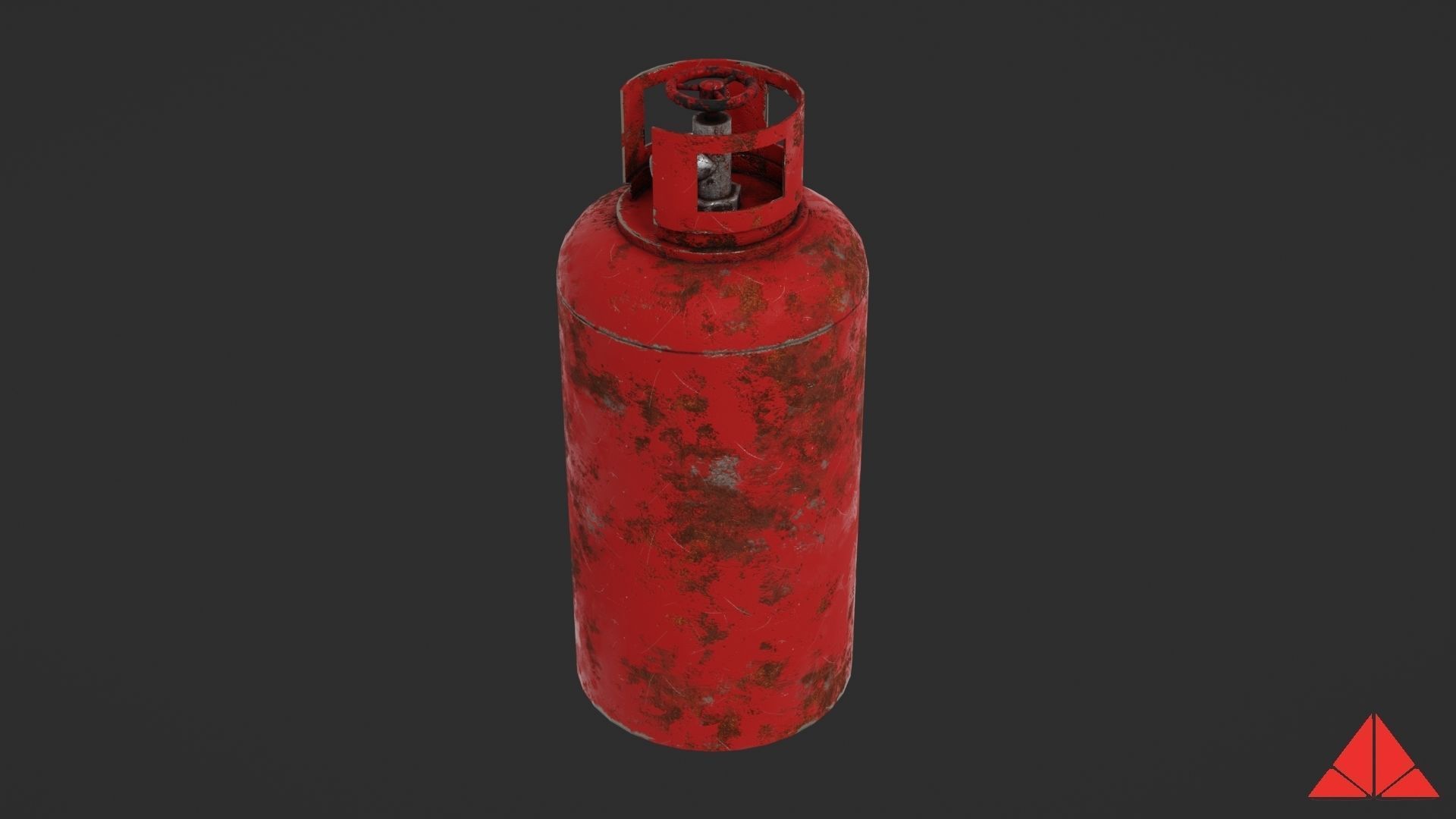 Gas tank Low-poly 3D model_18