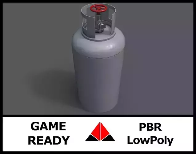 Gas tank Low-poly 3D model