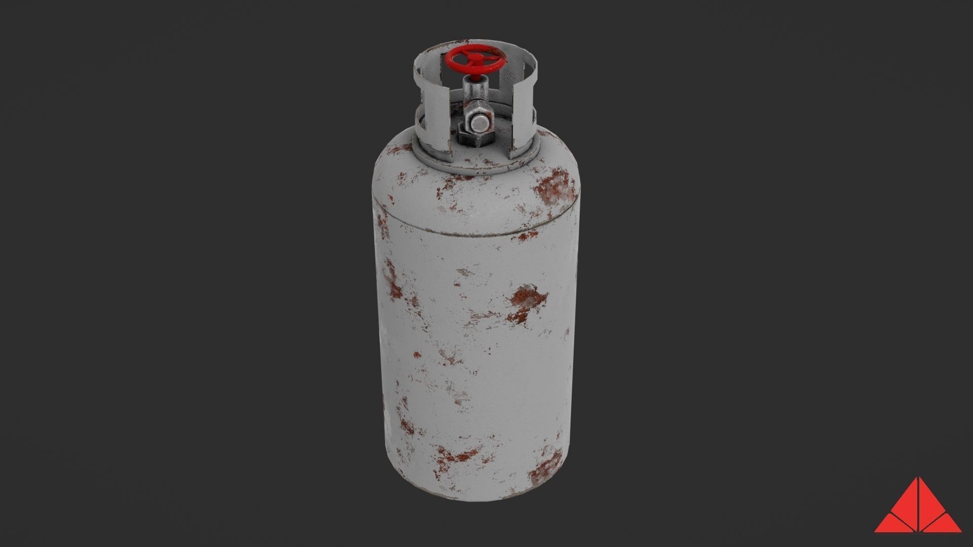 Gas tank Low-poly 3D model_6