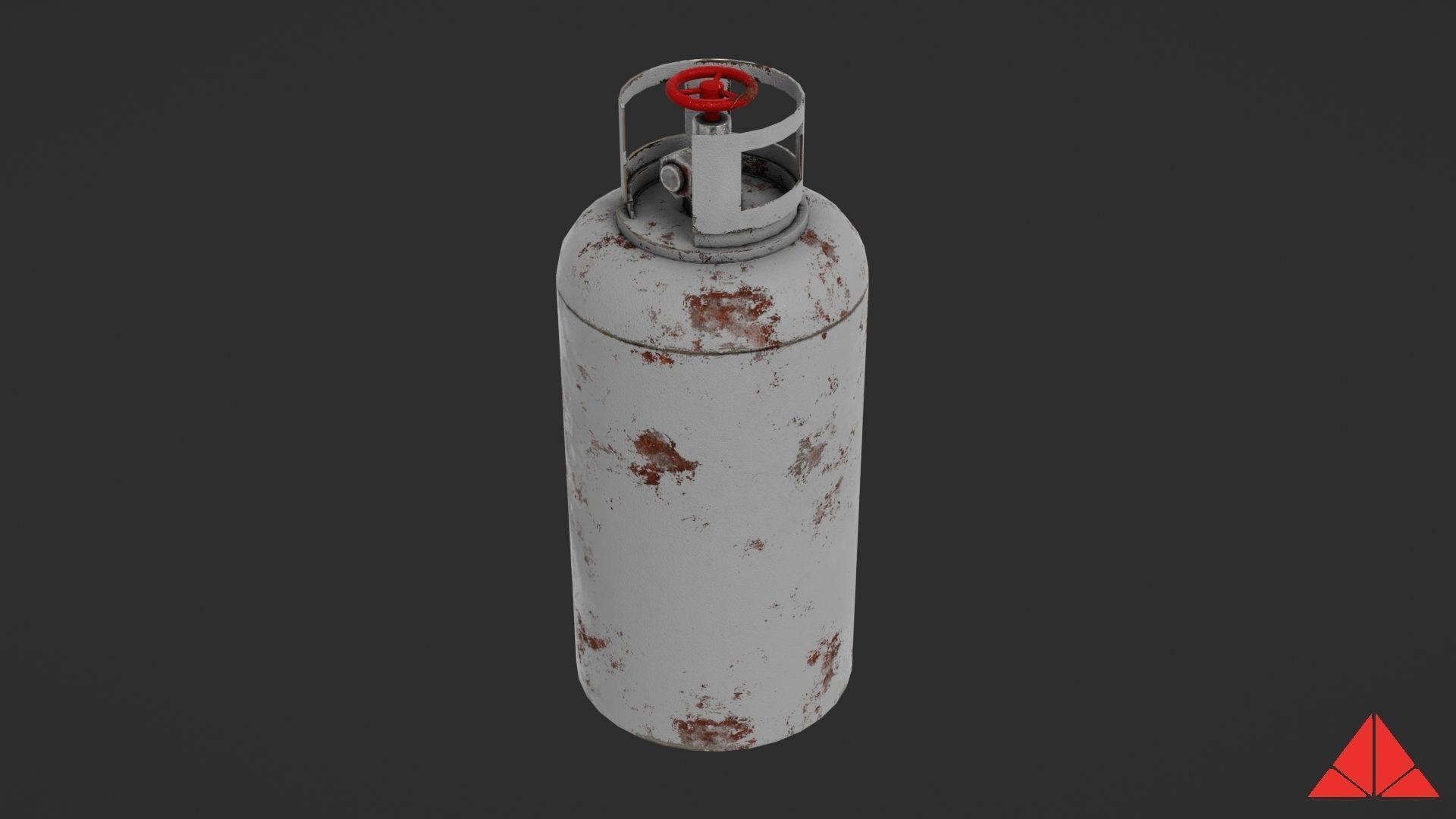 Gas tank Low-poly 3D model_20