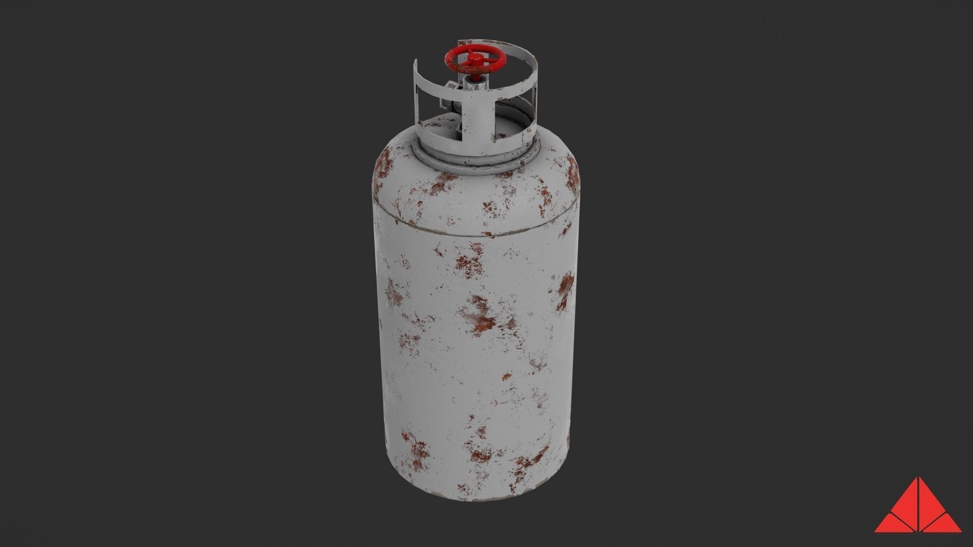 Gas tank Low-poly 3D model_15