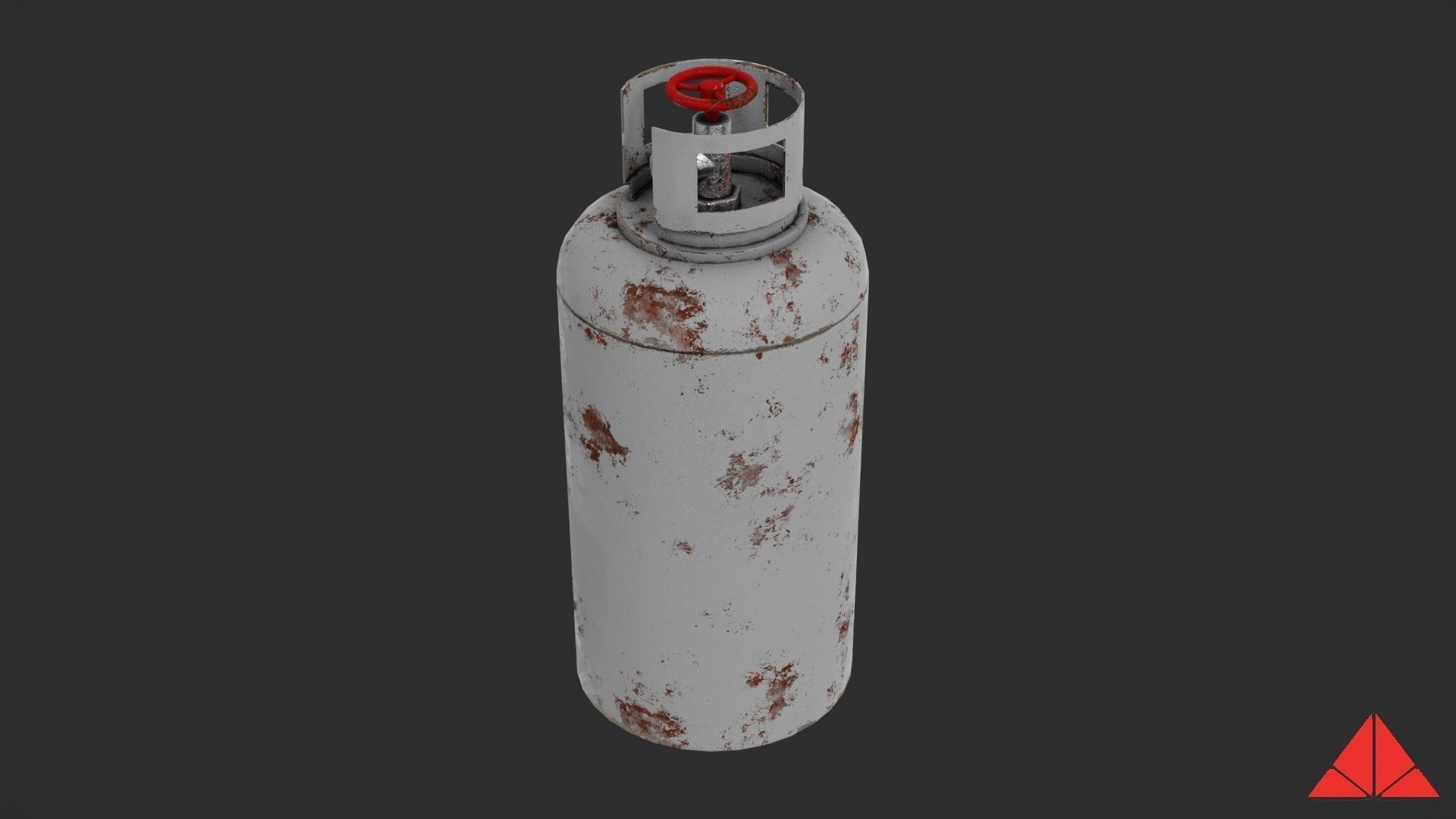 Gas tank Low-poly 3D model_18