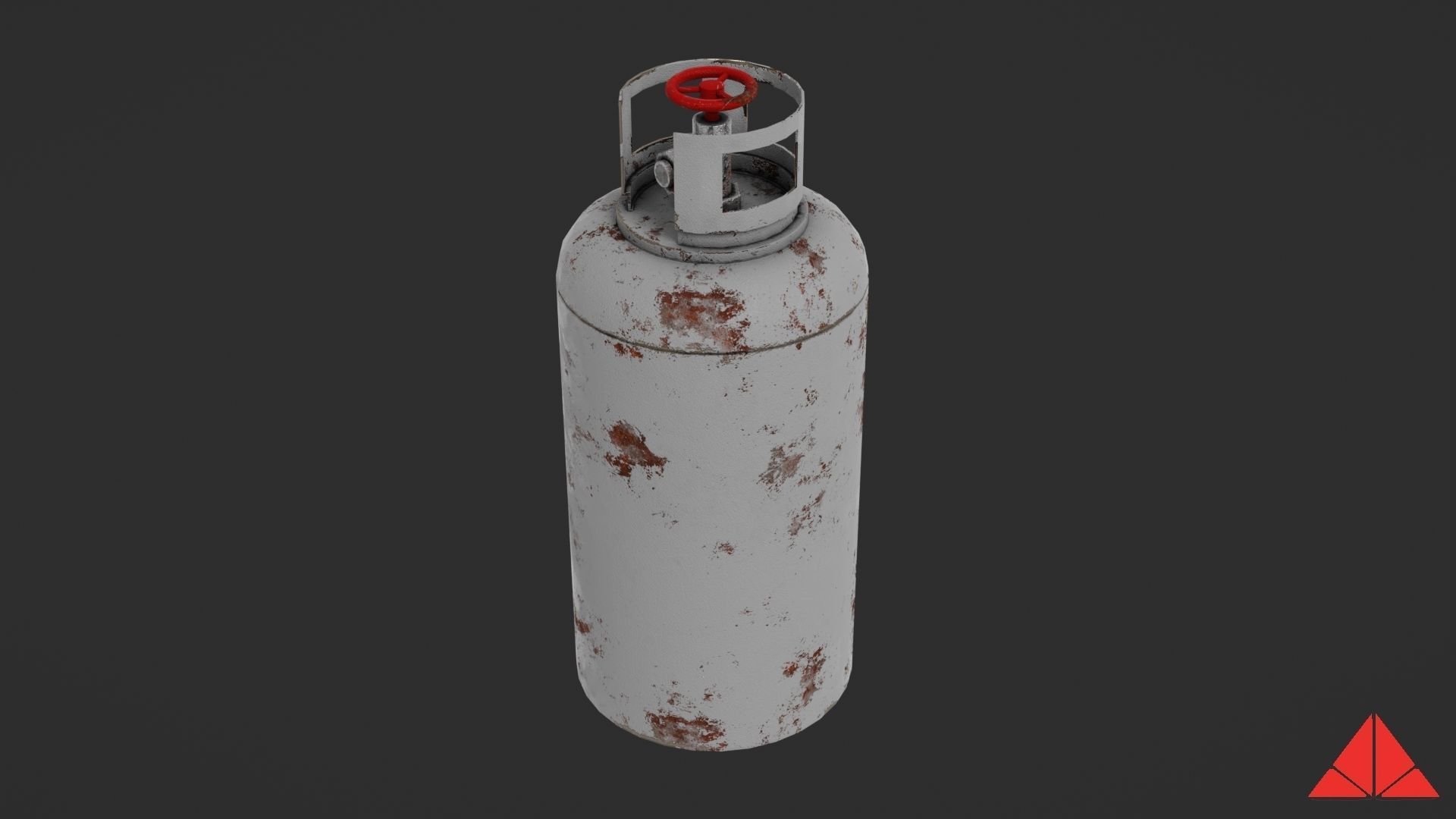 Gas tank Low-poly 3D model_19