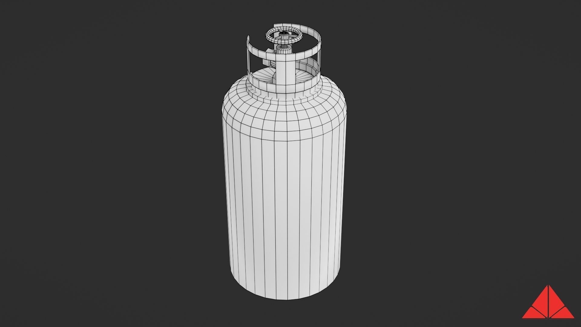 Gas tank collection Low-poly 3D model_35