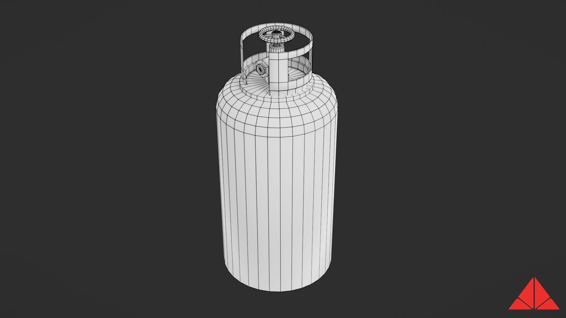 Gas tank collection Low-poly 3D model_40