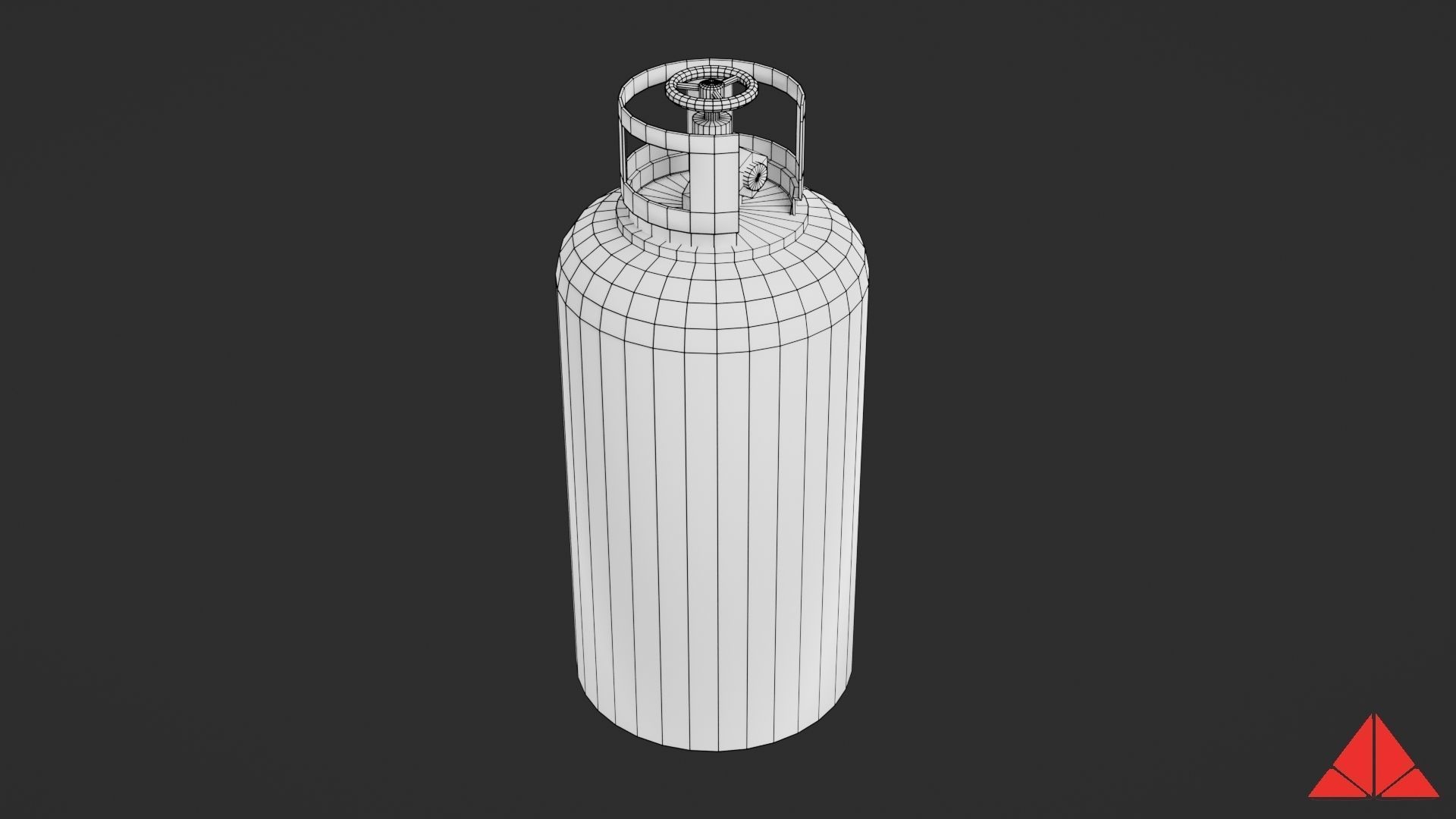 Gas tank collection Low-poly 3D model_28