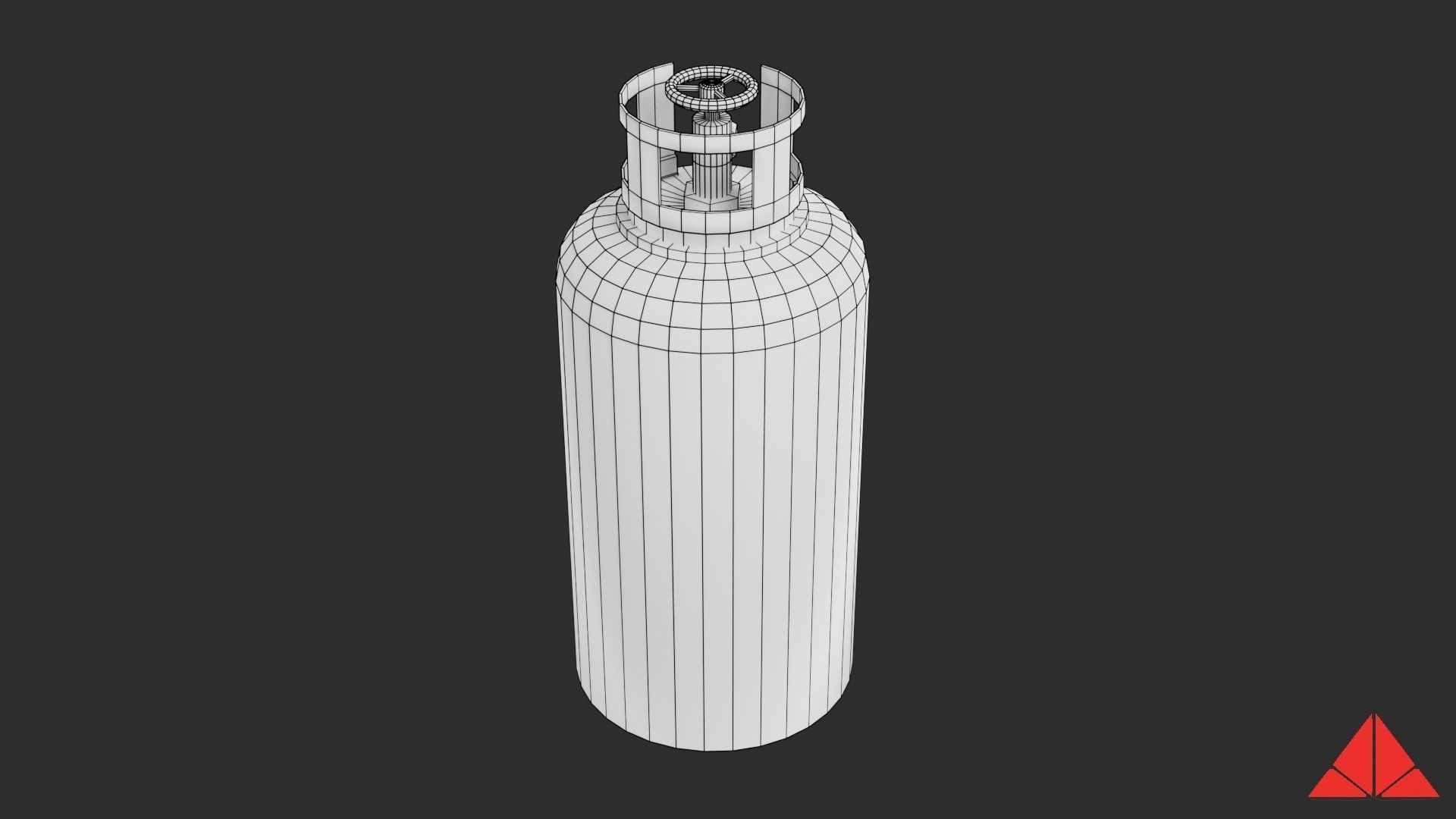 Gas tank collection Low-poly 3D model_33