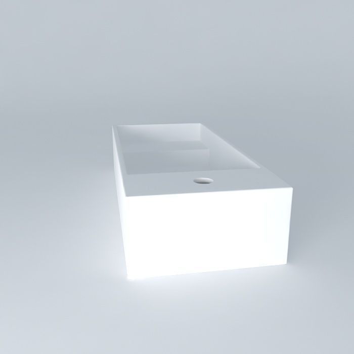  LILLÅNGEN Single wash basin Free 3D model_2