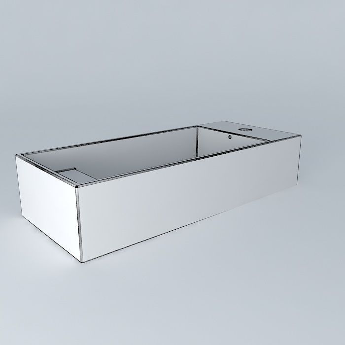  LILLÅNGEN Single wash basin Free 3D model_3