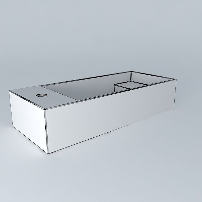  LILLÅNGEN Single wash basin Free 3D model_4