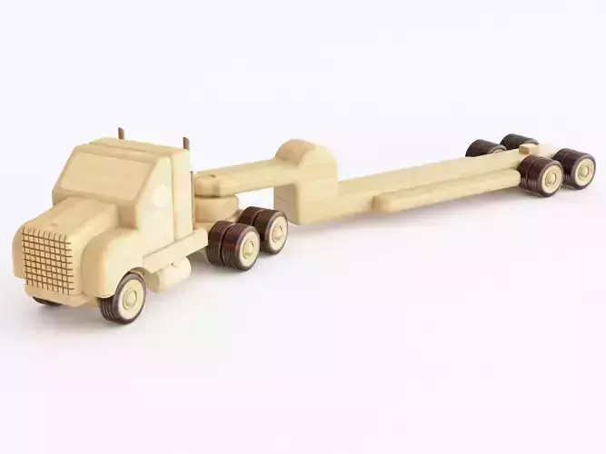 Wooden toy truck 08