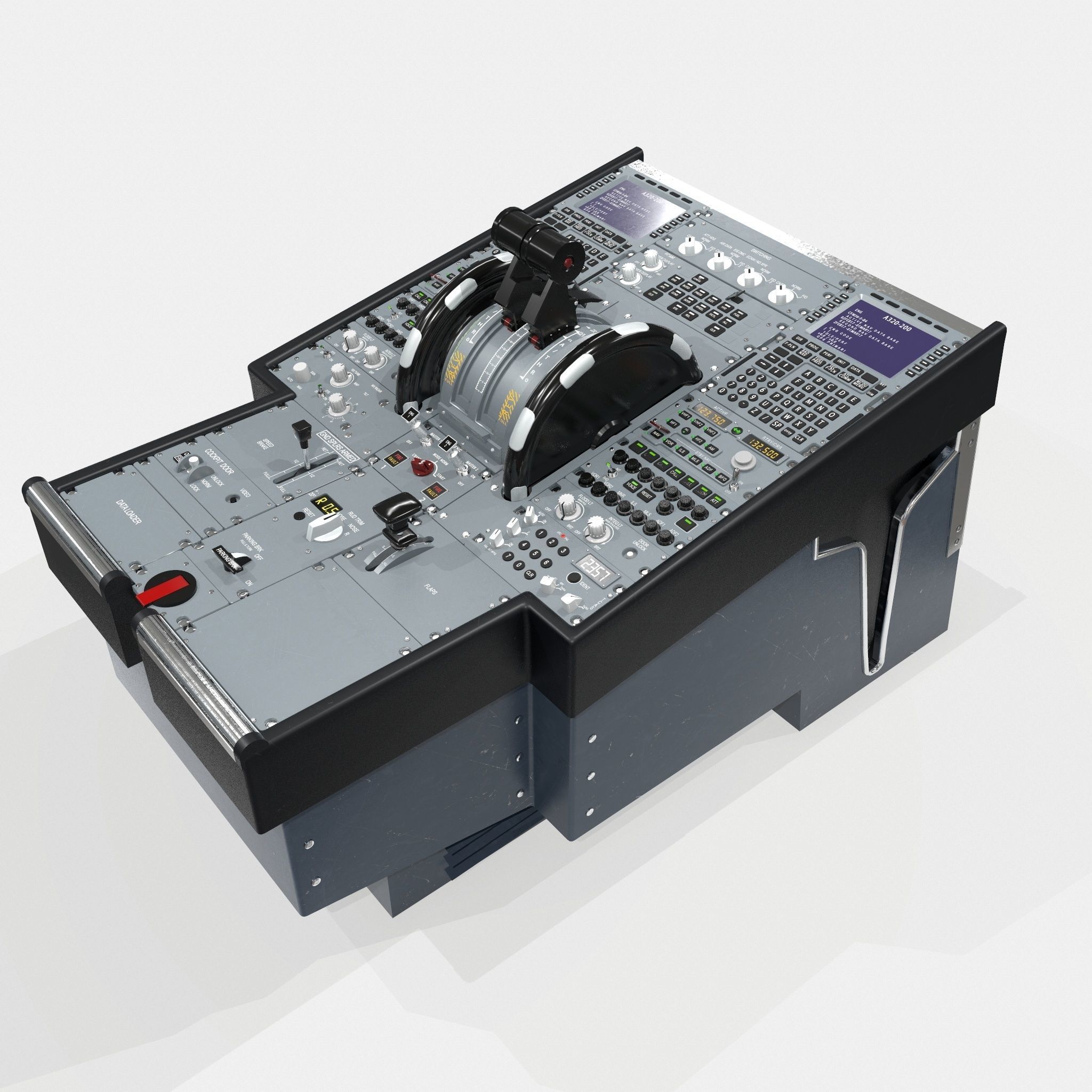 Lower Pedestal compiled Low-poly 3D model_8