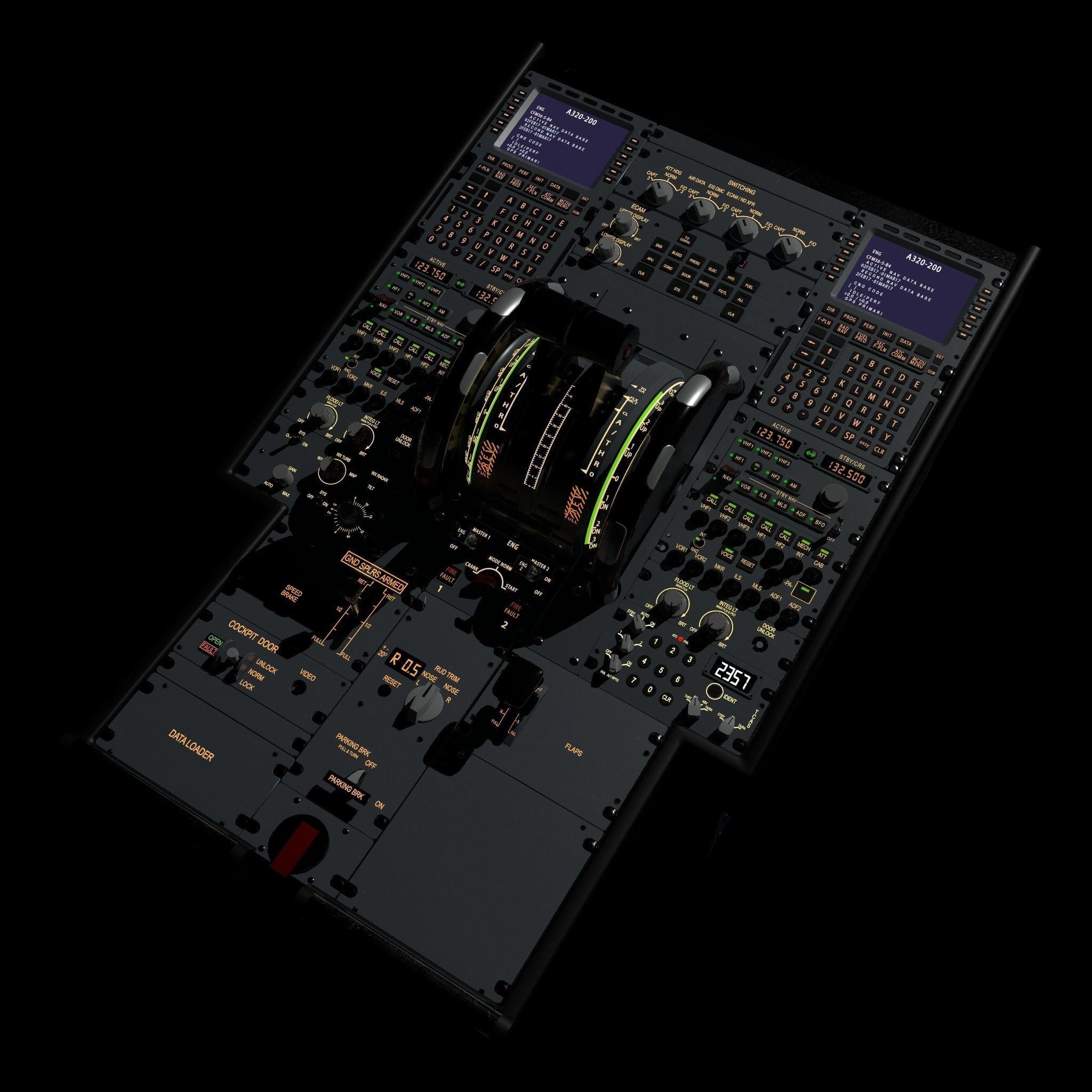 Lower Pedestal compiled Low-poly 3D model_1