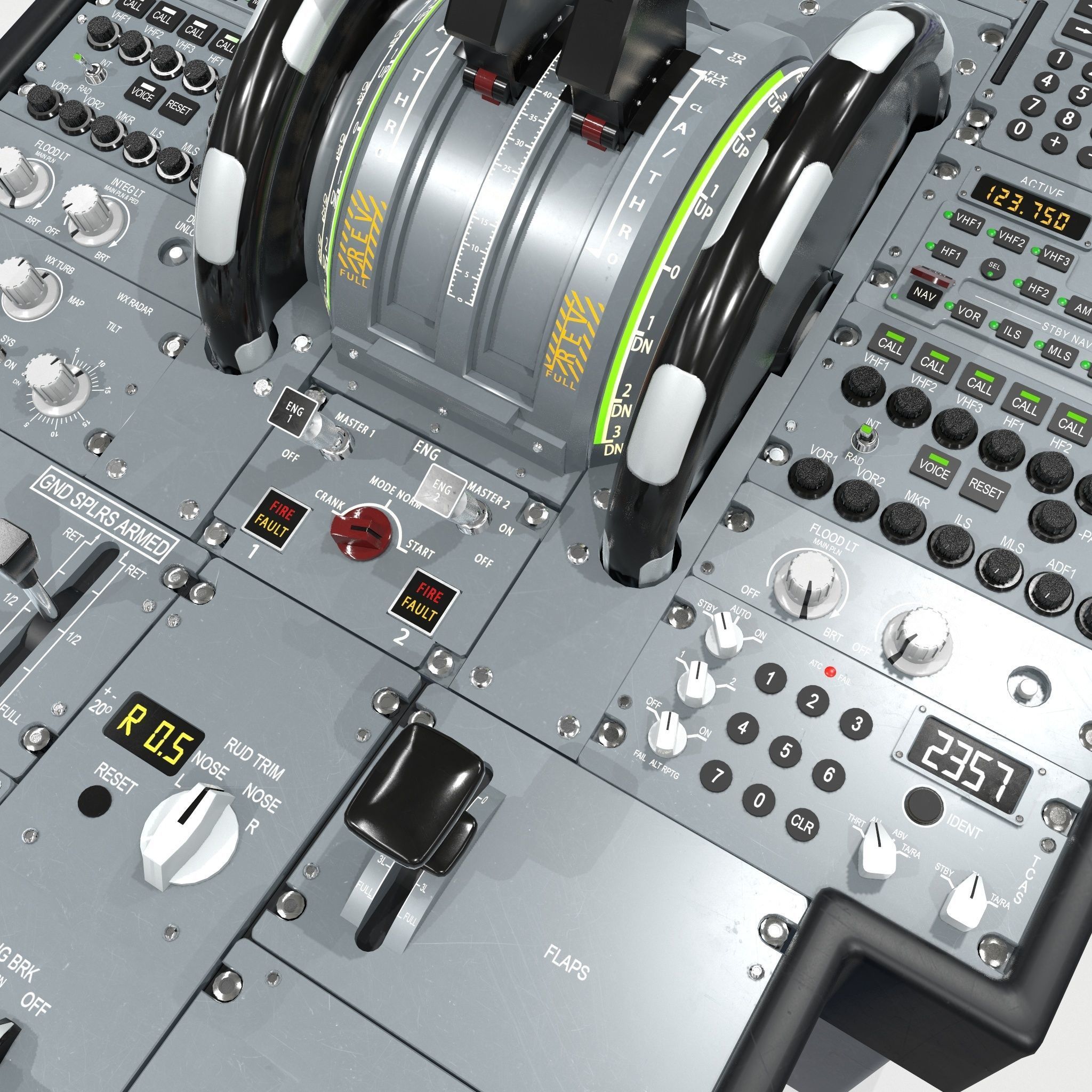 Lower Pedestal compiled Low-poly 3D model_11