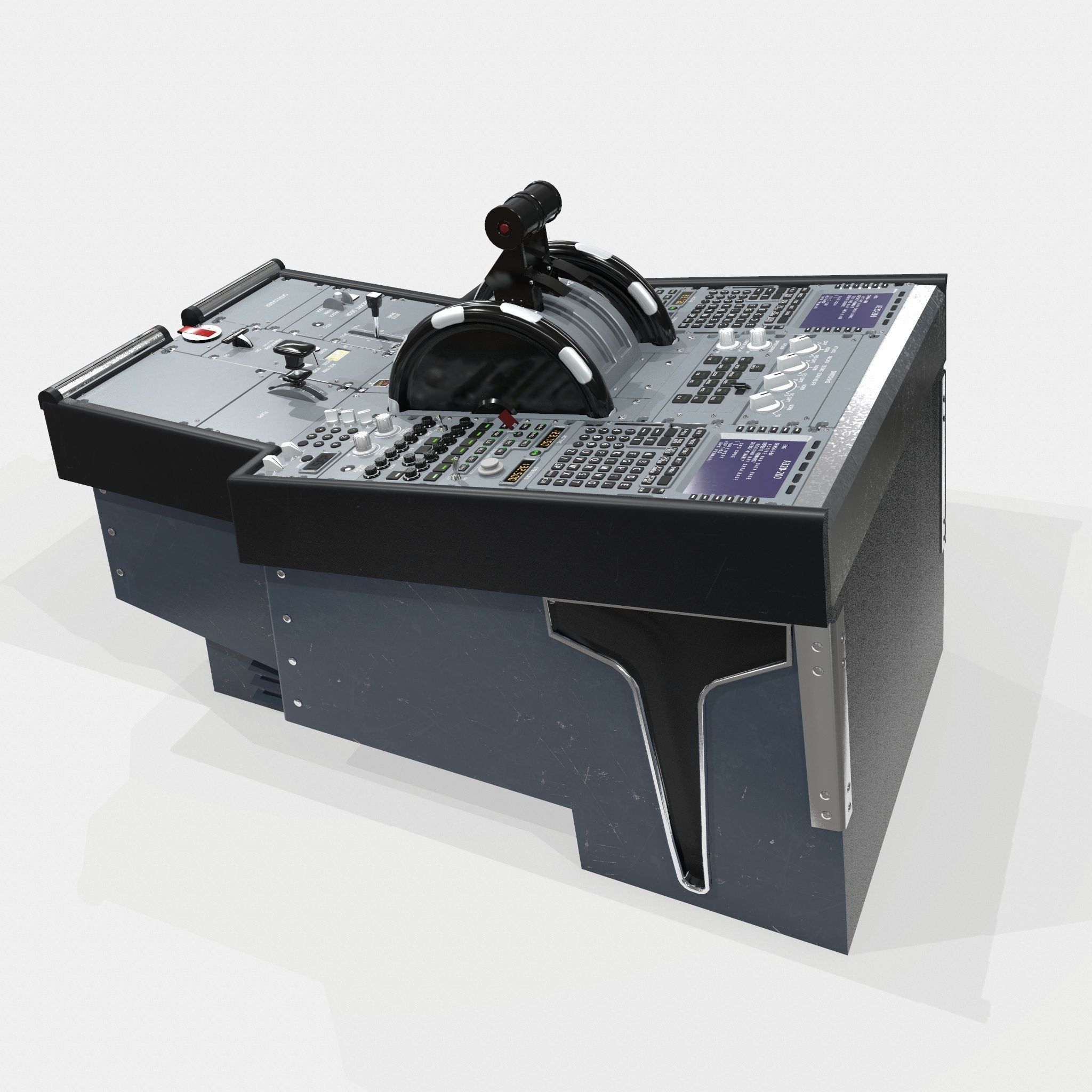 Lower Pedestal compiled Low-poly 3D model_7