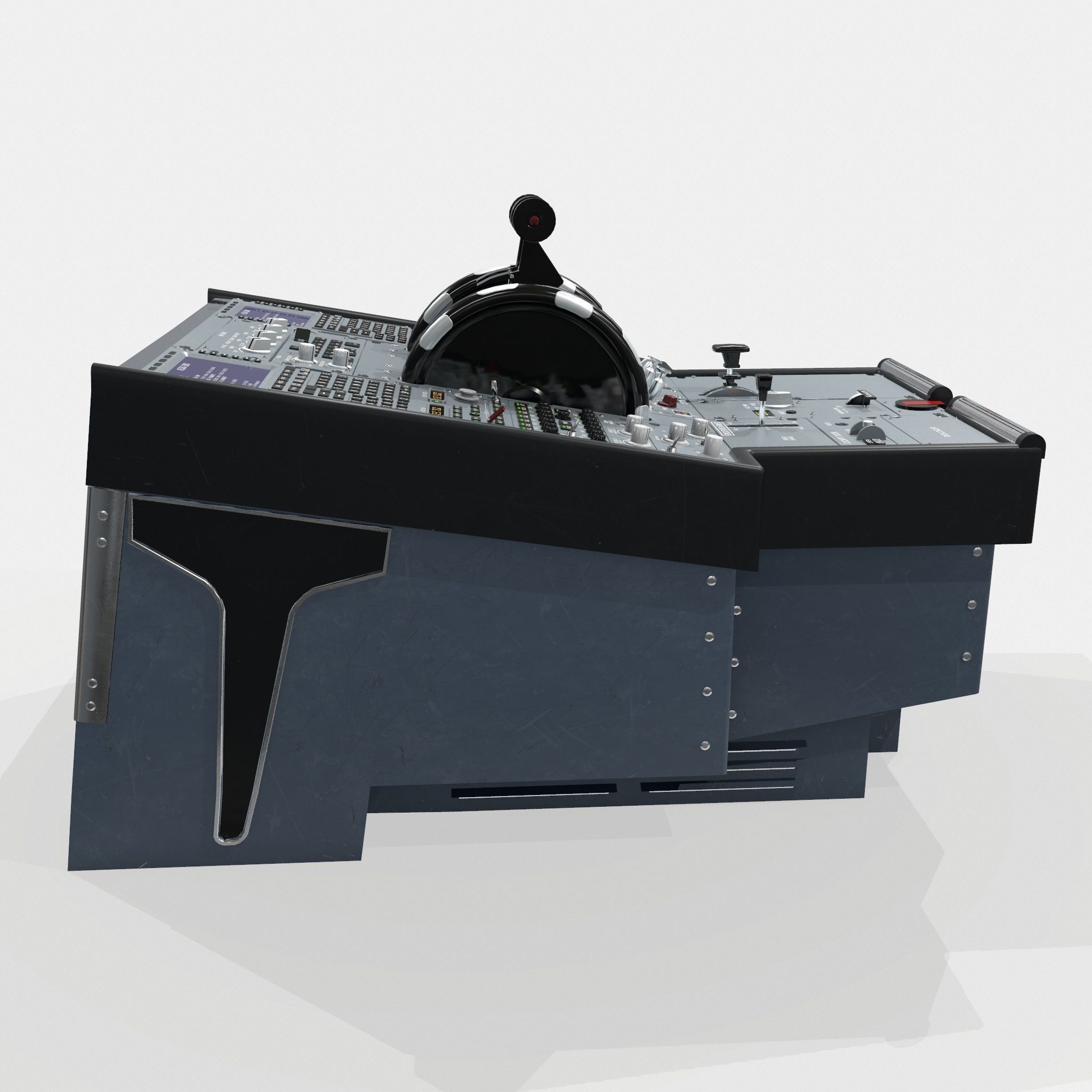 Lower Pedestal compiled Low-poly 3D model_5