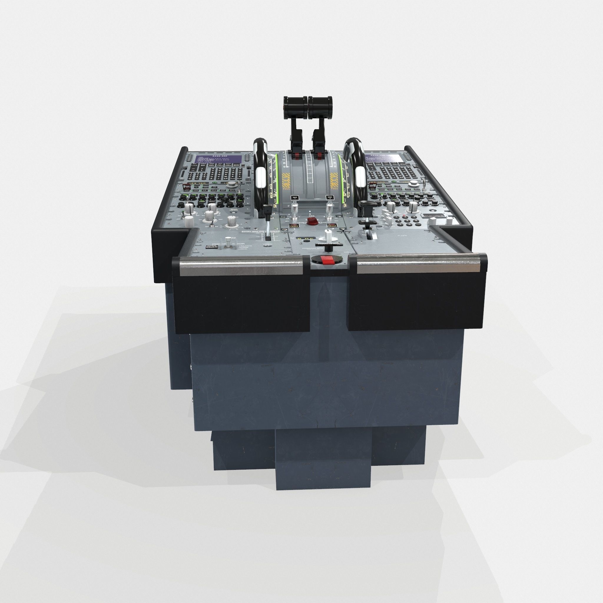 Lower Pedestal compiled Low-poly 3D model_9