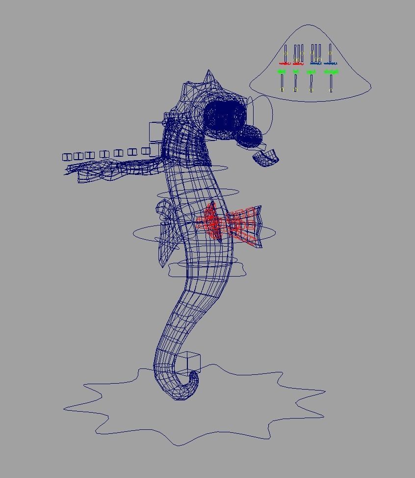 Rig Horsi Low-poly 3D model_9