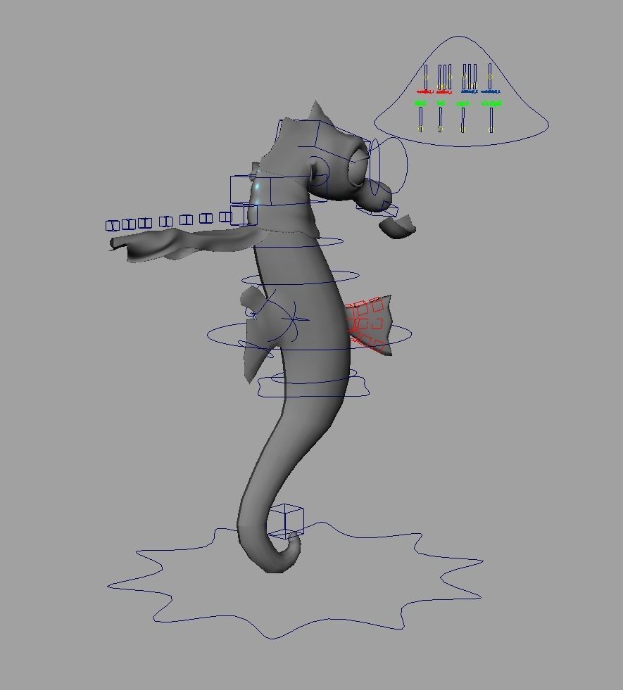 Rig Horsi Low-poly 3D model_8