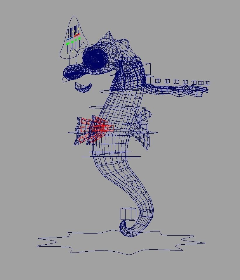 Rig Horsi Low-poly 3D model_10