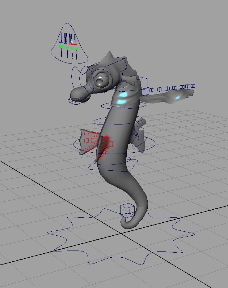 Rig Horsi Low-poly 3D model_1