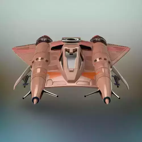 Sci-Fi Fighter plane 3D model