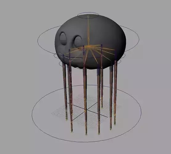Rig Jelli Low-poly 3D model
