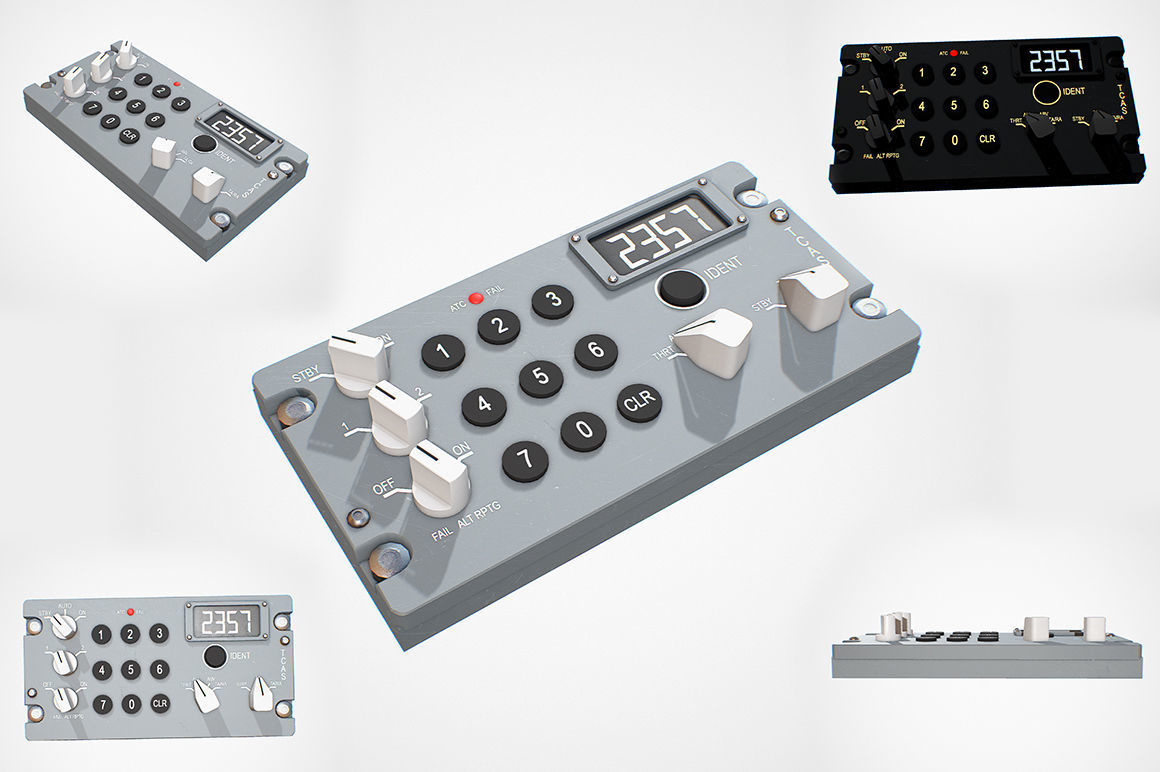 Lower Pedestal SET Low-poly 3D model_6