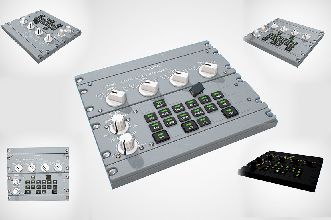 Lower Pedestal SET Low-poly 3D model_12