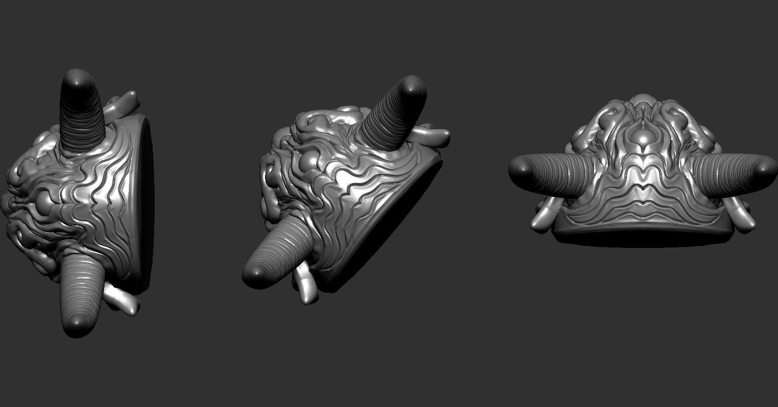 Hannya 02 3D print model_3