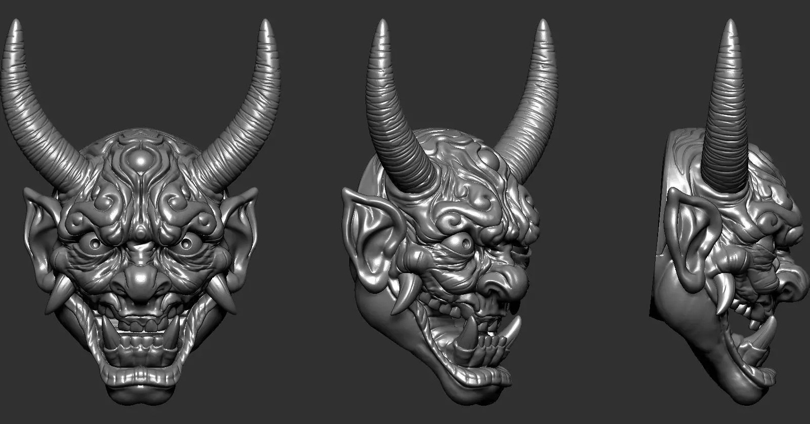 Hannya 02 3D print model_0