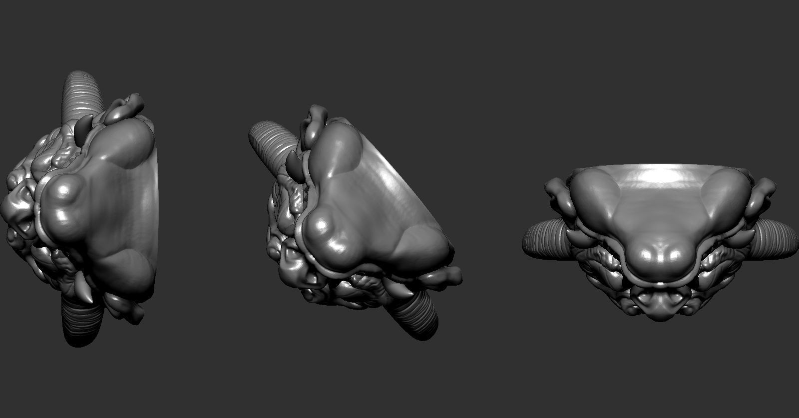 Hannya 02 3D print model_4