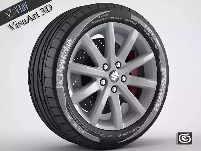 Wheel suzuki SX4 3D model