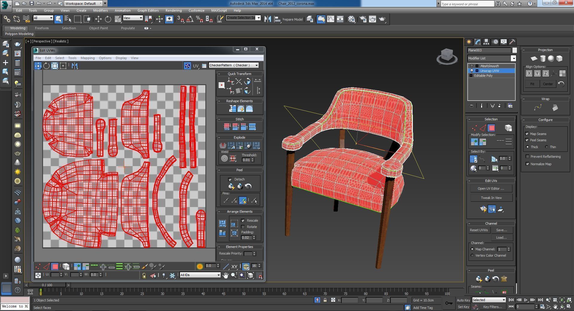 Living Chair 3D model_13
